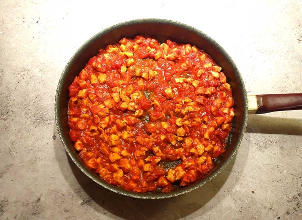 Паста с курицей и козьим сыром Паста с курицей и козьим сыром