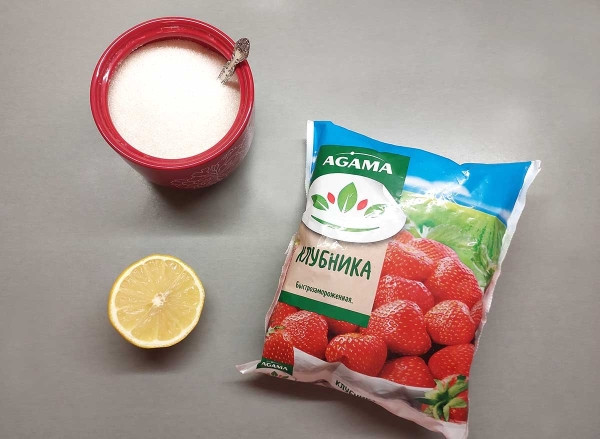 Компот из замороженной клубники