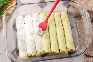 Блинчики из кабачков с курицей