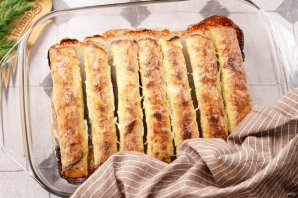 Блинчики из кабачков с курицей