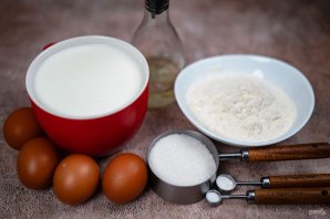 Блинчики на молоке заварные