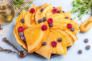 Блины на кефире заварные