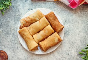 Блины с яблоками