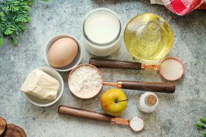 Блины с яблоками