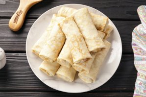 Блины с мясом и рисом