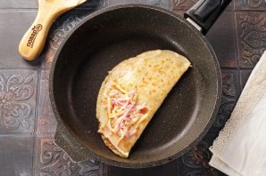 Блины с ветчиной