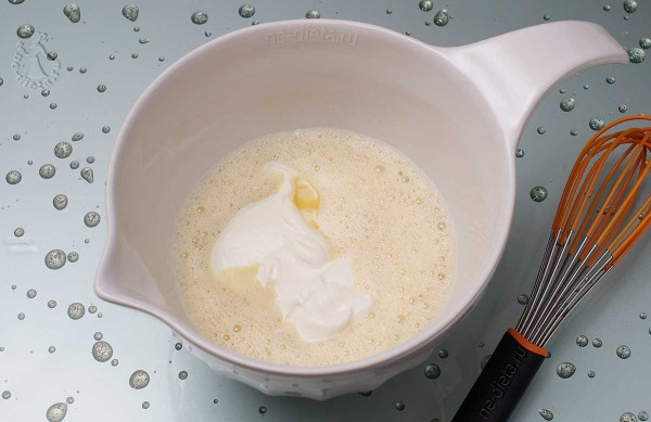 Песочный пирог с рыбой Песочный пирог с рыбой