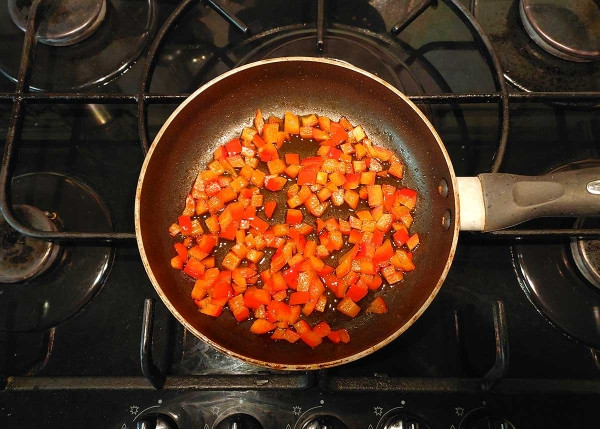 Страта с беконом и овощами Страта с беконом и овощами