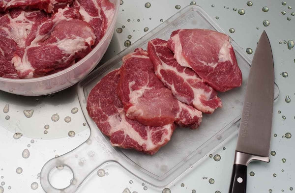 Мясо по-французски с грибами Мясо по-французски с грибами