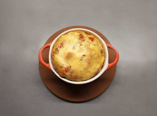 Страта с беконом и овощами Страта с беконом и овощами