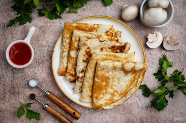 Грибные блины