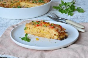 Картофельная запеканка с мясом и сыром