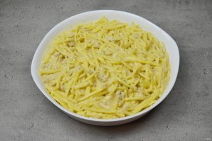 Картофельная запеканка с мясом и сыром