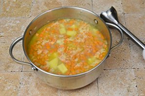 Картофельный суп с брокколи Картофельный суп с брокколи