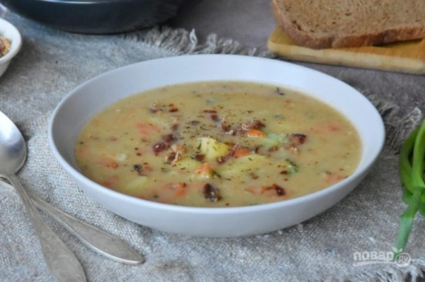 Картофельный суп с брокколи Картофельный суп с брокколи