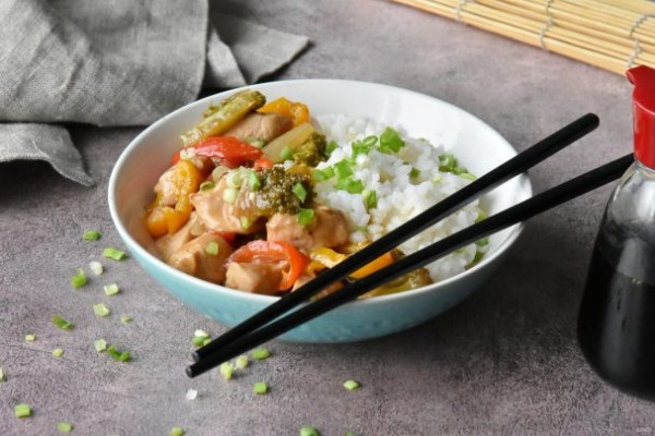 Курица с брокколи по-азиатски