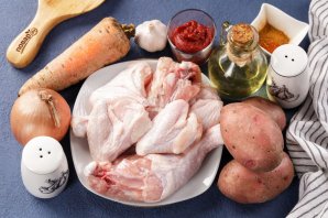 Курица с картошкой в мультиварке