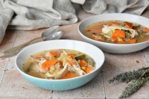 Куриный овощной суп