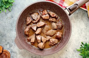 Печень со свининой