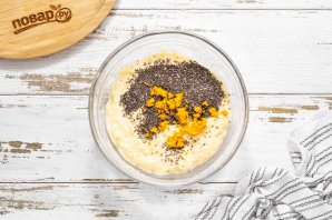 Постный кекс с чиа