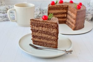 Шоколадный слоеный торт Шоколадный слоеный торт
