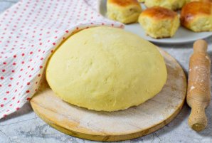 Творожное дрожжевое тесто для булочек