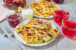 Вафли на завтрак Вафли на завтрак