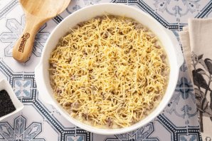 Заливной пирог с фаршем