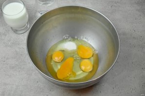 Заварные блинчики на йогурте