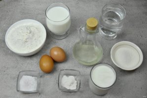 Заварные блинчики на йогурте