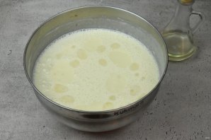 Заварные блинчики на йогурте