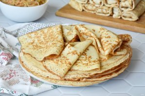 Заварные блинчики на йогурте