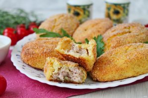 Зразы картофельные с мясом в духовке Зразы картофельные с мясом в духовке