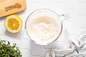 Домашний постный майонез