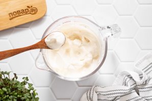 Домашний постный майонез