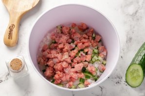 Ленивые роллы в аэрогриле