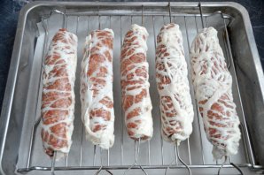 Люля-кебаб в жировой сетке