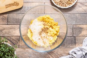 Нутовый хлеб без муки и дрожжей