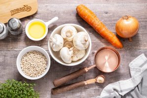 Перловка с грибами Перловка с грибами