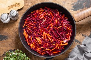 Постный борщ с грибами