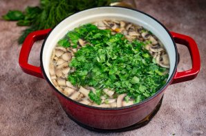 Постный грибной суп Постный грибной суп