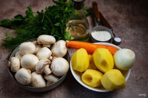 Постный грибной суп Постный грибной суп