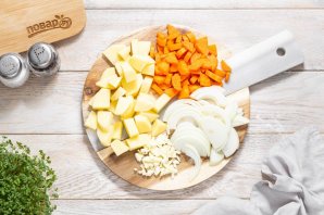 Постный грибной суп из замороженных грибов