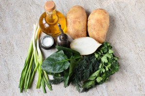 Постный картофельный суп