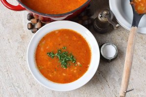 Постный овощной суп