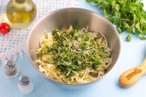 Постный салат из капусты