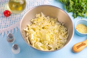 Постный салат из капусты