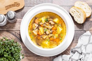 Постный суп с грибами Постный суп с грибами