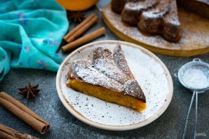 Постный тыквенный пирог