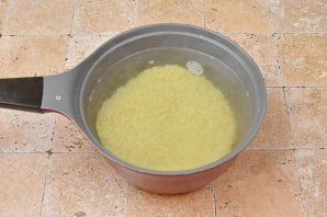 Птитим с курицей и брокколи